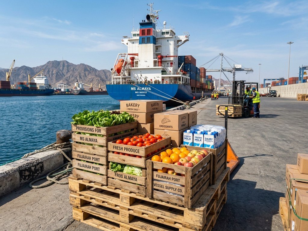 Fresh Food Provisions and Bonded Stores Supply in Fujairah Port