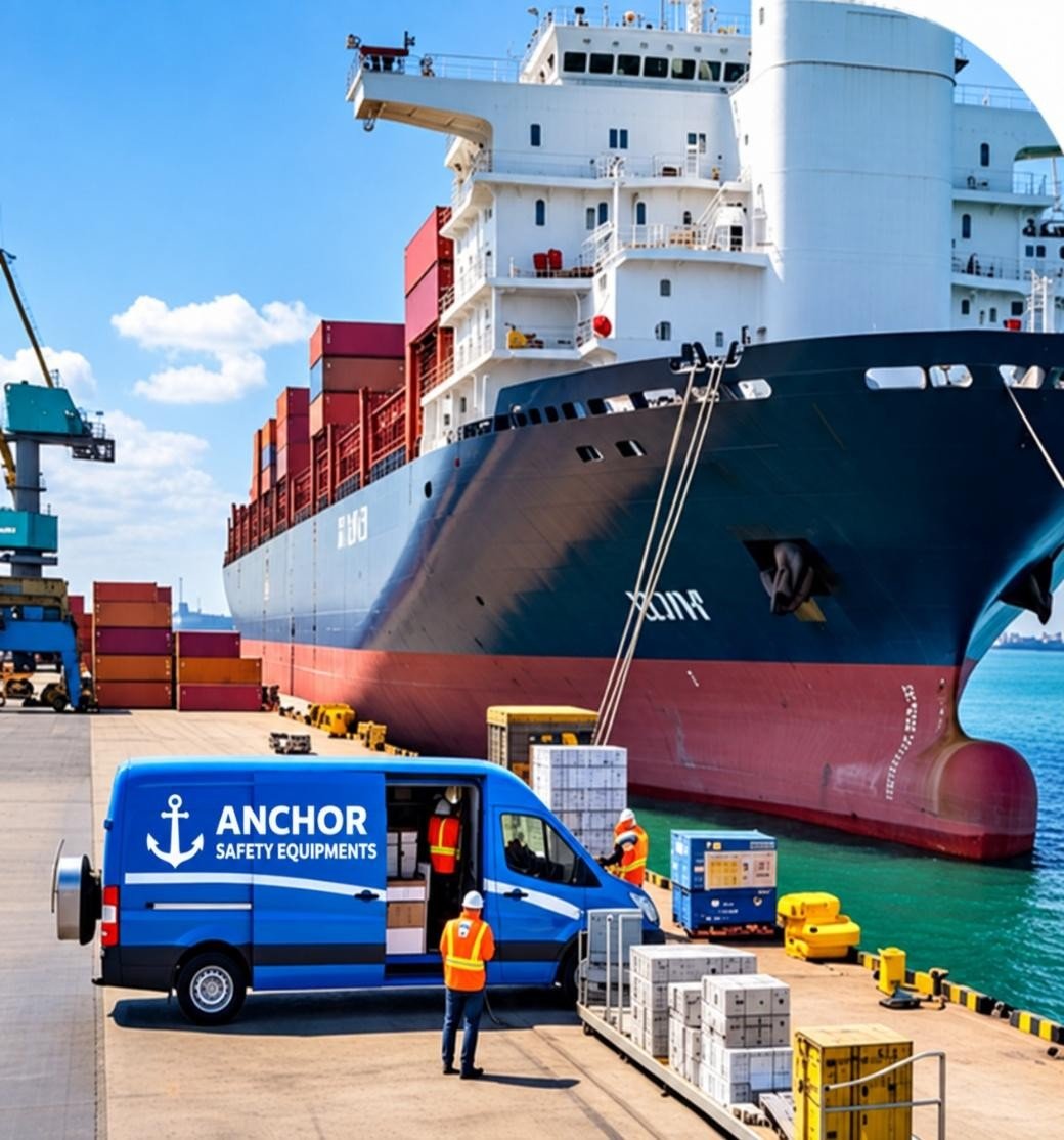 Commercial Vessel Quayside at UAE Port